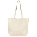 Cotton Canvas Tote Bag with Velcro Closure